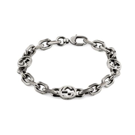 gucci armband silver|Gucci interlocking bracelet.